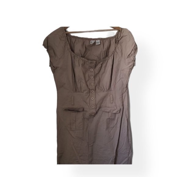 Newport News Women's Size 18 Cotton Blend Elastic Neck Dress - Picture 1 of 8